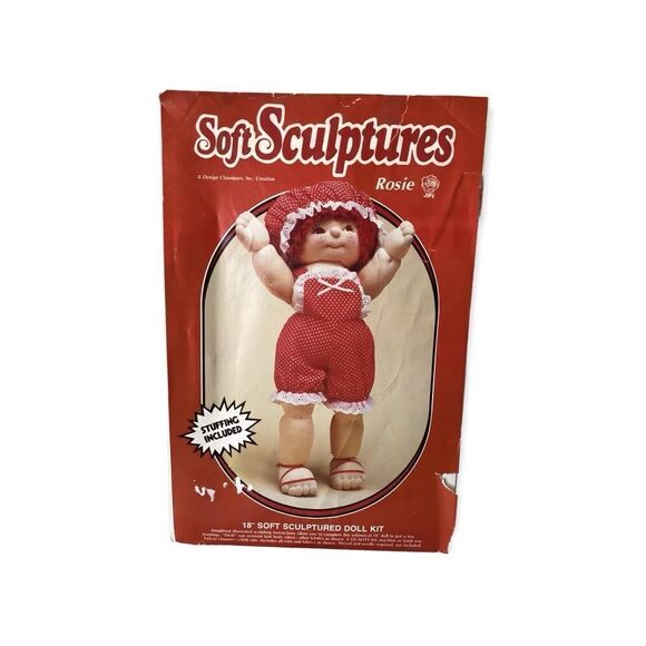 Vintage Soft Sculptures Rosie DIY Stuffed Plush Doll Kit - Picture 1 of 4